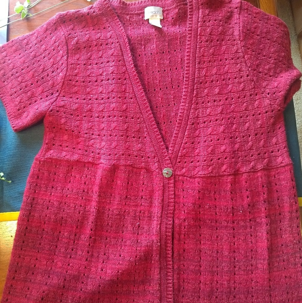 Maroon cardigan